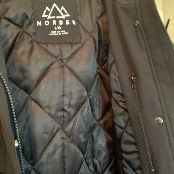 NWT Luxury $475 Women’s Winter Norden Parka Jacket Coat Black L Large - Picture 12 of 15